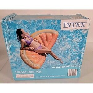 Intex Giant Inflatable Orange Slice Swimming Pool Float